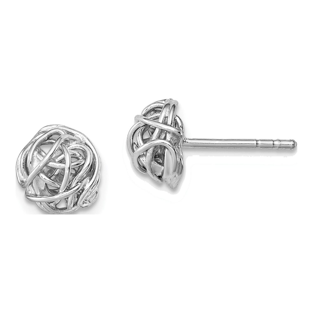 Sterling Silver Knot Stud Earrings