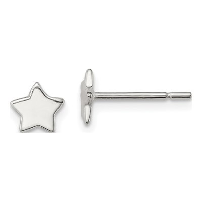 Sterling Silver Star Stud Earrings