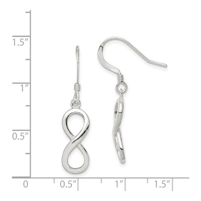 Sterling Silver Infinity Symbol Dangle Earrings – view 5