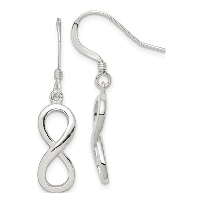 Sterling Silver Infinity Symbol Dangle Earrings