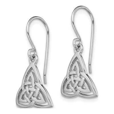Sterling Silver Celtic Knot Dangle Earrings – view 3