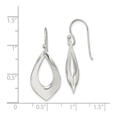Sterling Silver Teardrop Dangle Earrings – view 5