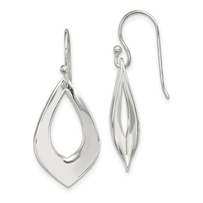Sterling Silver Teardrop Dangle Earrings