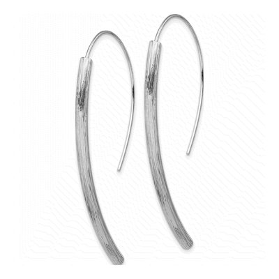 Sterling Silver Bar Threader Earrings – view 3
