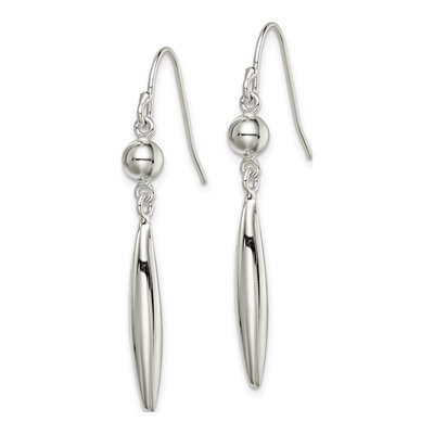Sterling Silver Oval Dangle Earrings – view 3