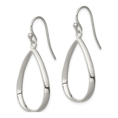 Sterling Silver Teardrop Dangle Earrings – view 3