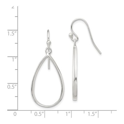 Sterling Silver Teardrop Dangle Earrings – view 5