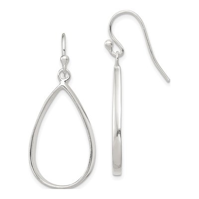 Sterling Silver Teardrop Dangle Earrings
