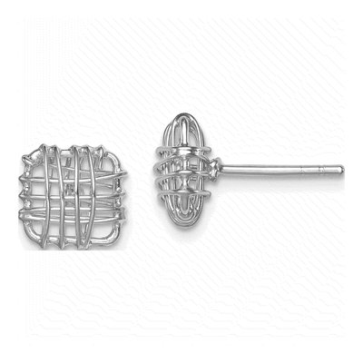 Sterling Silver Square Stud Earrings