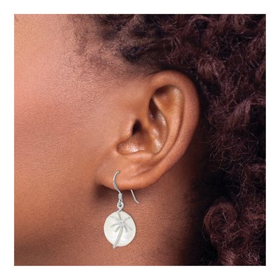 Sterling Silver Mother of Pearl Palm Tree Dangle Earrings – view 4