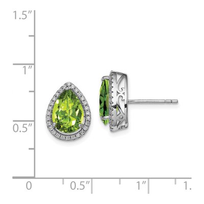 Sterling Silver CZ Stud Earrings – view 5
