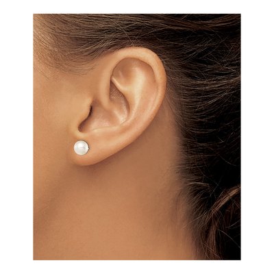 Sterling Silver Freshwater Pearl Post Earrings – view 4