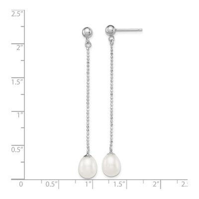 Sterling Silver Freshwater Cultured Pearl Dangle Earrings – view 5