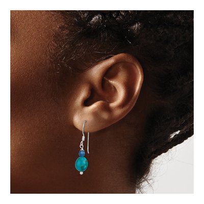 Sterling Silver Agate Dangle Earrings – view 4