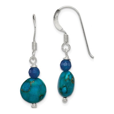 Sterling Silver Agate Dangle Earrings