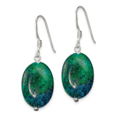 Sterling Silver Serpentine Dangle Earrings – view 2