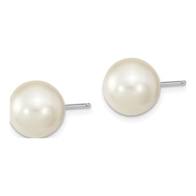 Sterling Silver Shell Pearl Stud Earrings, Set of 3 – view 3