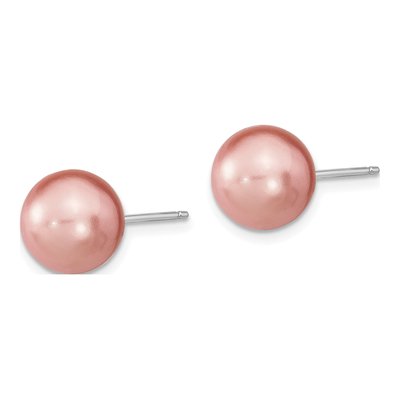 Sterling Silver Shell Pearl Stud Earrings, Set of 3 – view 5