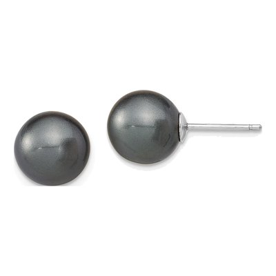 Sterling Silver Shell Pearl Stud Earrings, Set of 3 – view 7