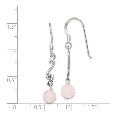 Sterling Silver Quartz Swirl Dangle Earrings – view 5