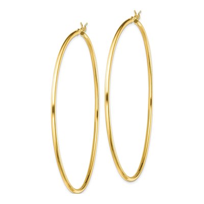 Gold-Plated Sterling Silver 70mm Hoop Earrings – view 3
