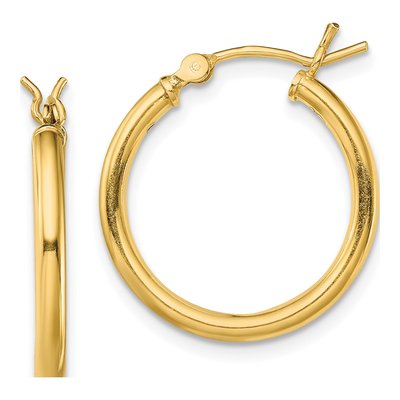 Gold-Plated Sterling Silver 20mm Hoop Earrings