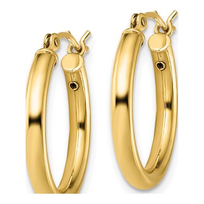 Gold-Plated Sterling Silver 20mm Hoop Earrings – view 3