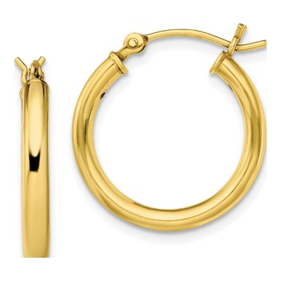 Gold-Plated Sterling Silver 20mm Hoop Earrings