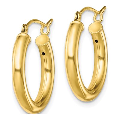 Gold-Plated Sterling Silver 20mm Hoop Earrings – view 3