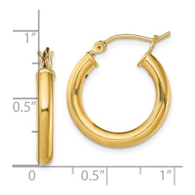 Gold-Plated Sterling Silver 20mm Hoop Earrings – view 5