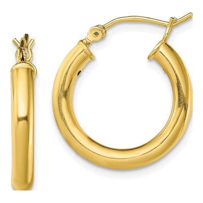 Gold-Plated Sterling Silver 20mm Hoop Earrings