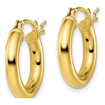 Gold-Plated Sterling Silver 16mm Hoop Earrings – view 3