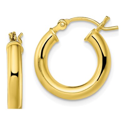Gold-Plated Sterling Silver 16mm Hoop Earrings