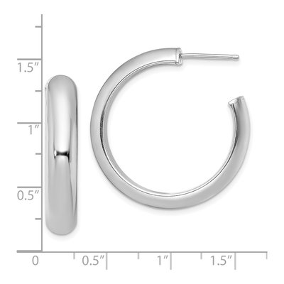 Sterling Silver 31mm Hoop Earrings – view 5