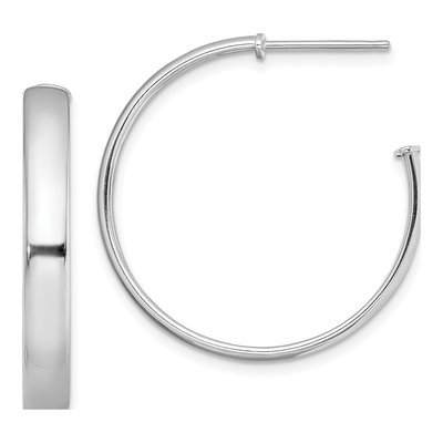 Sterling Silver 28mm Hoop Earrings