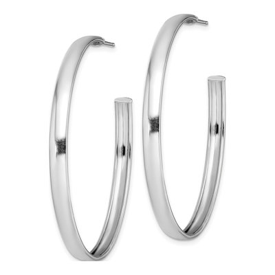 Sterling Silver 47mm Hoop Earrings – view 3