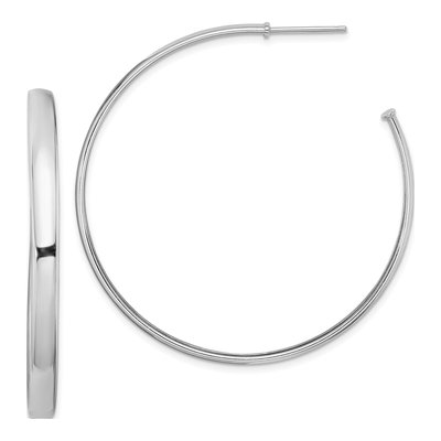 Sterling Silver 47mm Hoop Earrings