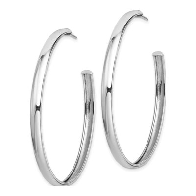 Sterling Silver 53mm Hoop Earrings – view 3