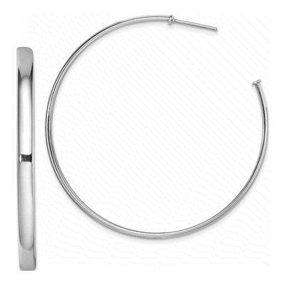 Sterling Silver 53mm Hoop Earrings