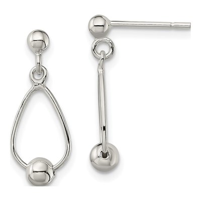 Sterling Silver Teardrop Dangle Earrings