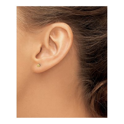 Gold-Plated Sterling Silver Ball Stud Earrings – view 4