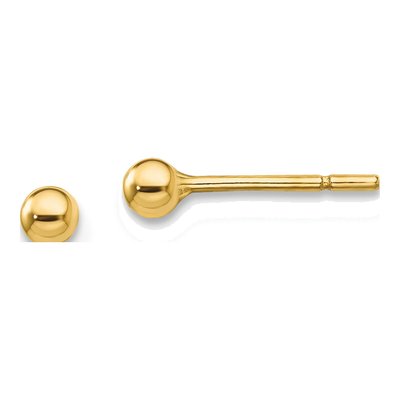 Gold-Plated Sterling Silver Ball Stud Earrings