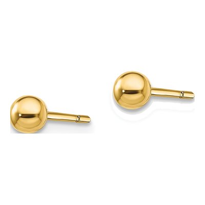 Gold-Plated Sterling Silver Ball Stud Earrings – view 3