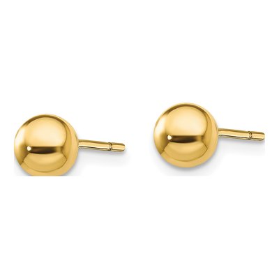 Gold-Plated Sterling Silver Ball Stud Earrings – view 3
