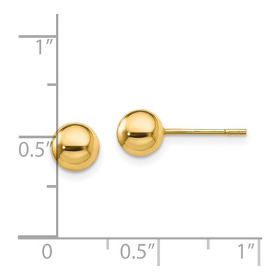 Gold-Plated Sterling Silver Ball Stud Earrings – view 5
