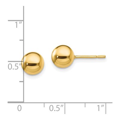 Gold-Plated Sterling Silver Ball Stud Earrings – view 5