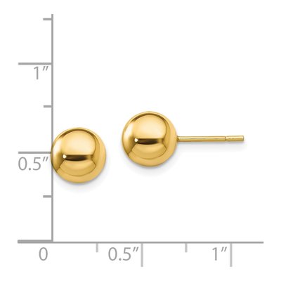 Gold-Plated Sterling Silver Ball Stud Earrings – view 5
