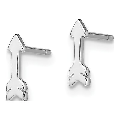 Sterling Silver Arrow Stud Earrings – view 3