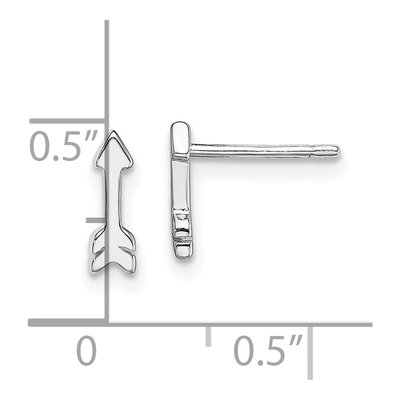 Sterling Silver Arrow Stud Earrings – view 5