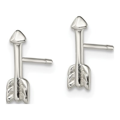 Sterling Silver Arrow Stud Earrings – view 3